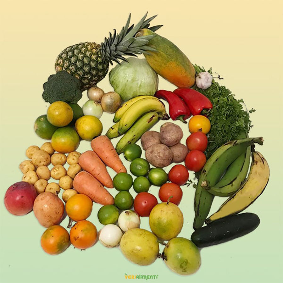 Mercado Cuatro - Combo Esencial de Frutas y Verduras Frescas para una Alimentación Saludable