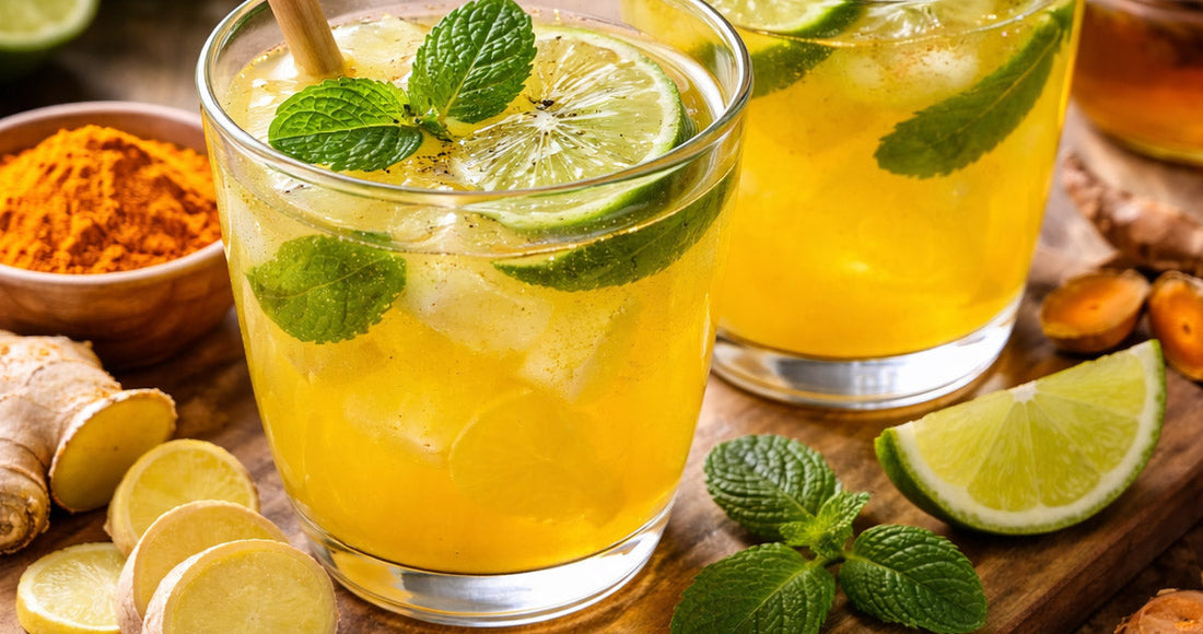 Limonada Anti-Inflamatoria con Cúrcuma y Jengibre