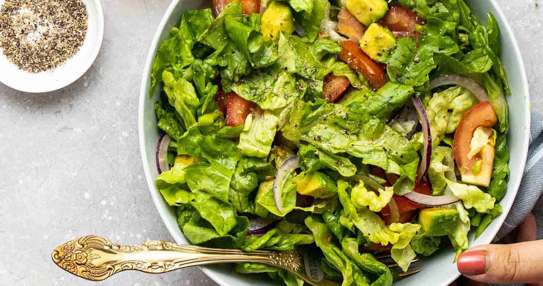 Comida saludable para el almuerzo: ensalada verde digestiva
