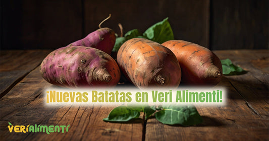¡Ahora tenemos Batatas! Descubre la variedad naranja y roja/morada en Veri Alimenti®